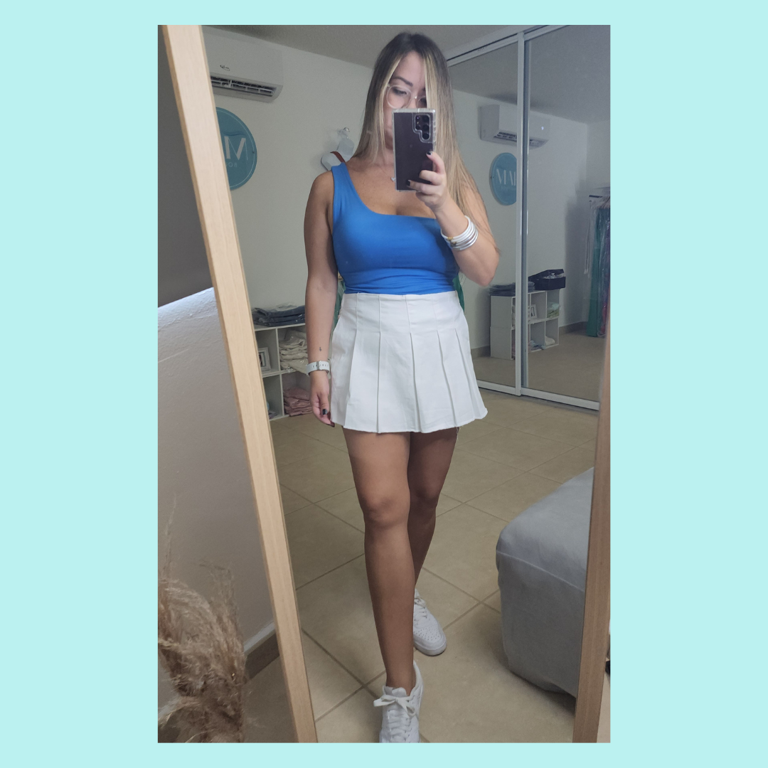 Tennis Skort - Blue - Bottom