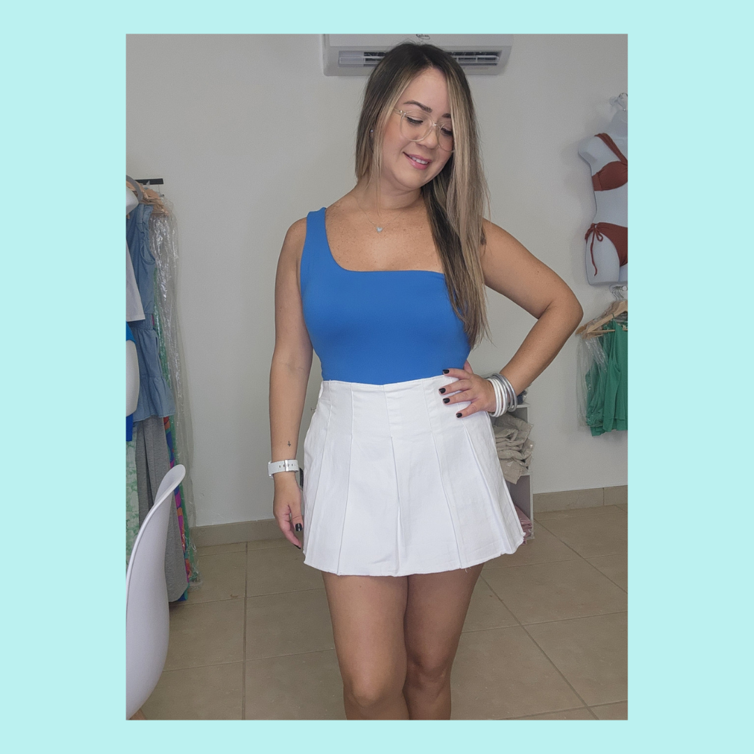 Tennis Skort - Blue - Bottom