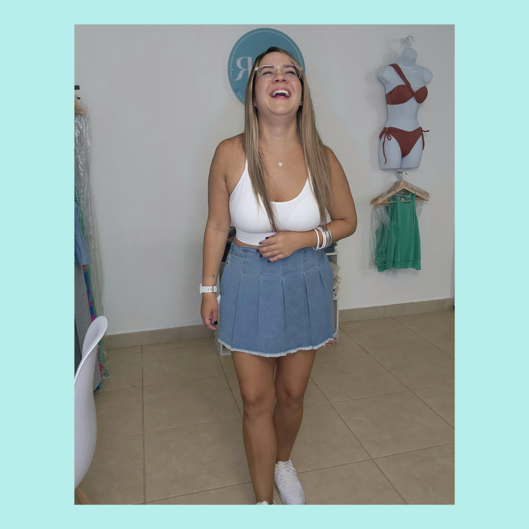 Tennis Skort - Blue - Bottom