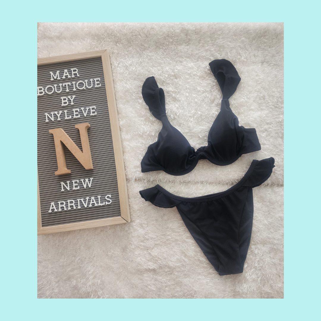 Black Swan Bikini - Volantes Hecho en Colombia