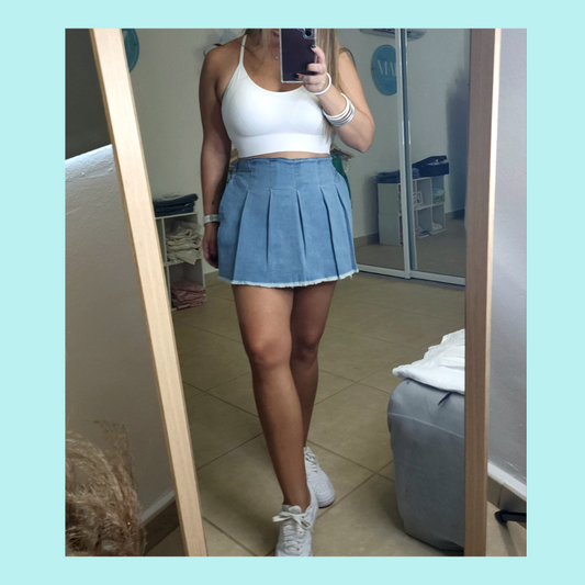 Tennis Skort - Blue - Bottom